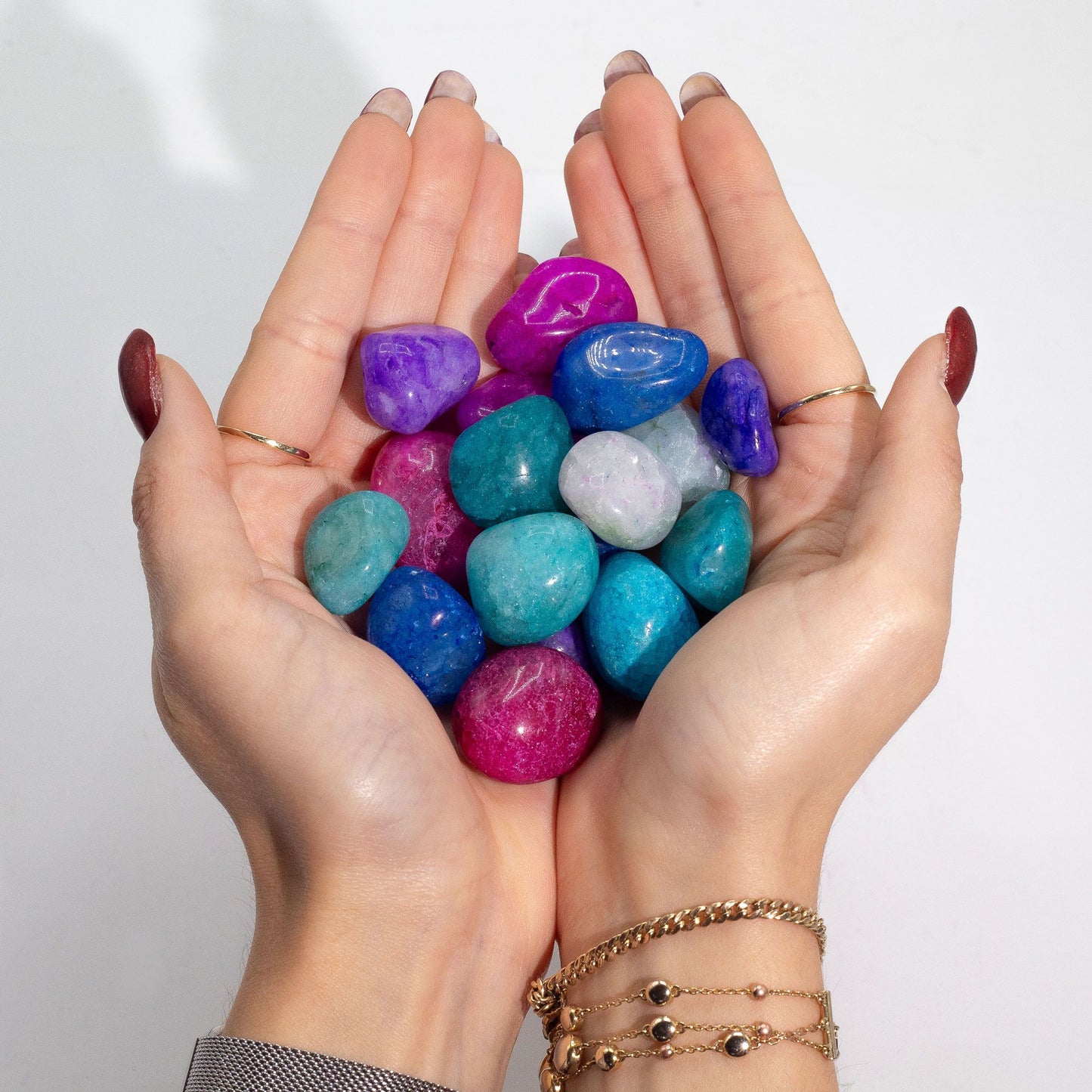 Cuarzo Crackle tratado a granel (1kg/70 piedras)