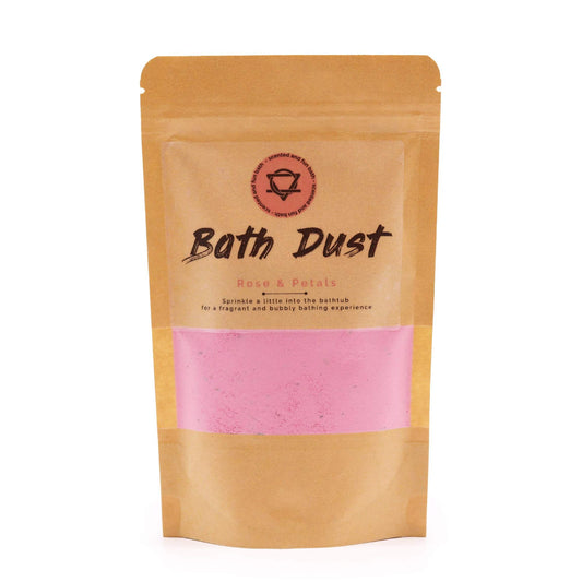 Poudre de bain à la rose et aux pétales 190 gr