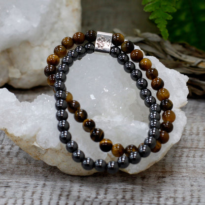 Magnetic Gemstone Bracelet - Tiger's Eye