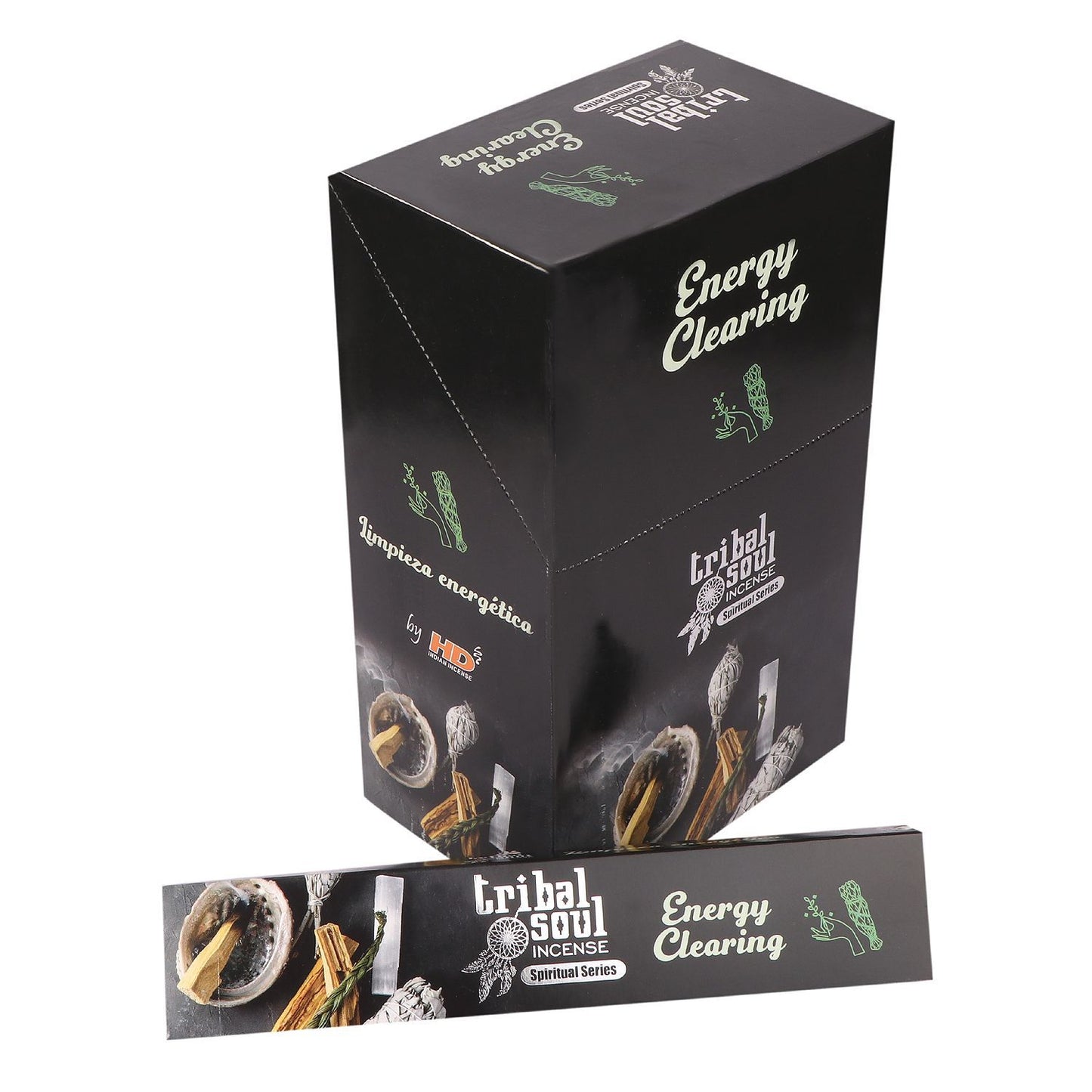 Tribal Soul Spiritual Incense Sticks and Ceramic Holder - Energy Cleansing