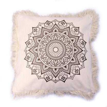 Coussin Mandala Lotus - 60 x 60 cm - Bronze
