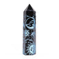 Black Obsidian Points (approx 60-70 gm 9cm) - Mystical History - Sky Blue
