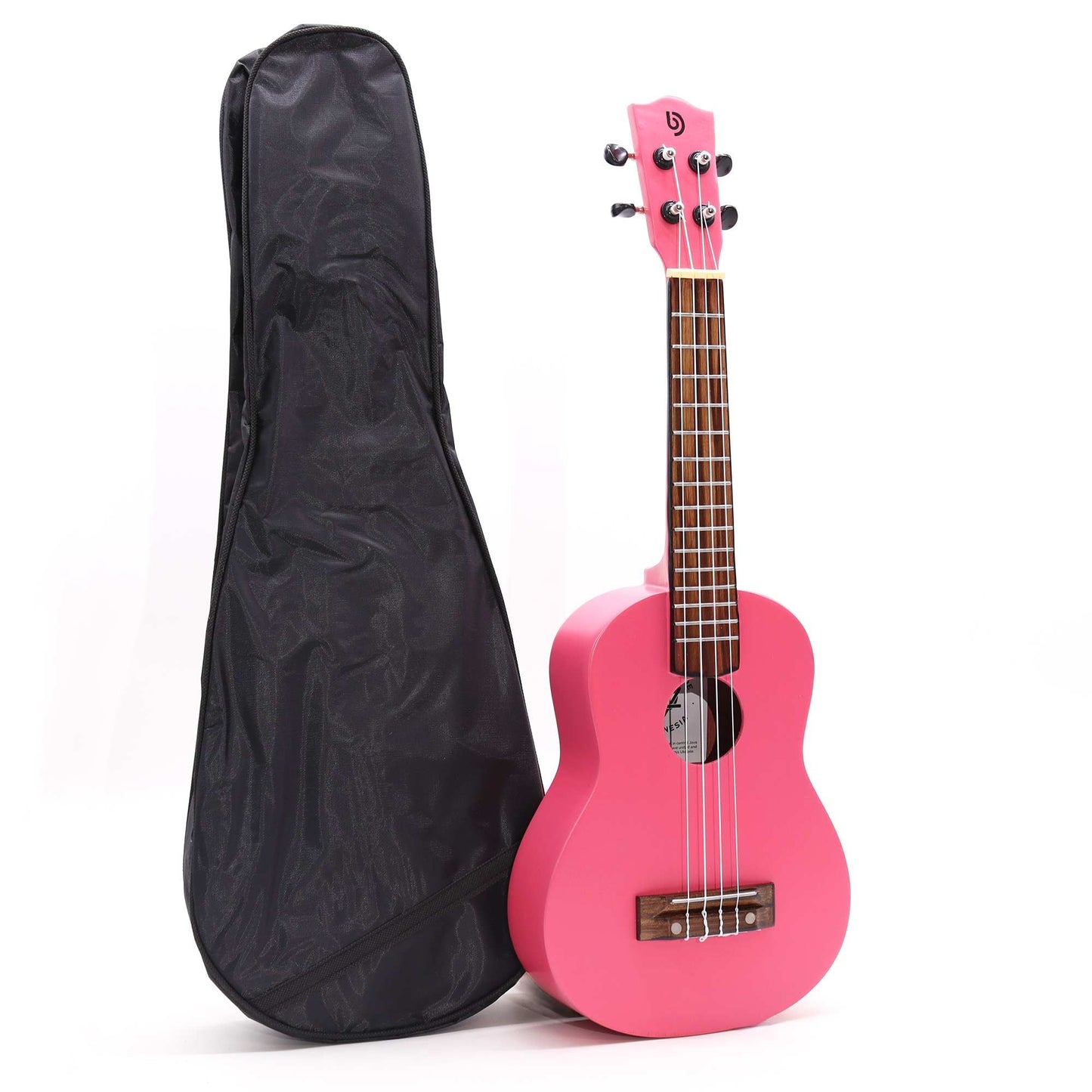 Handcrafted Ukulele - Gloss Pink Finish (4 Strings)