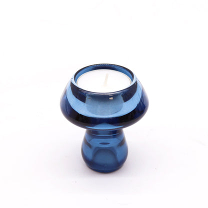 Reversible Mushroom Dinner/Tea Light Candle Holder - Royal Blue