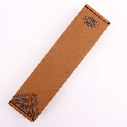 Extra-large wand made of twisted wood and rock quartz