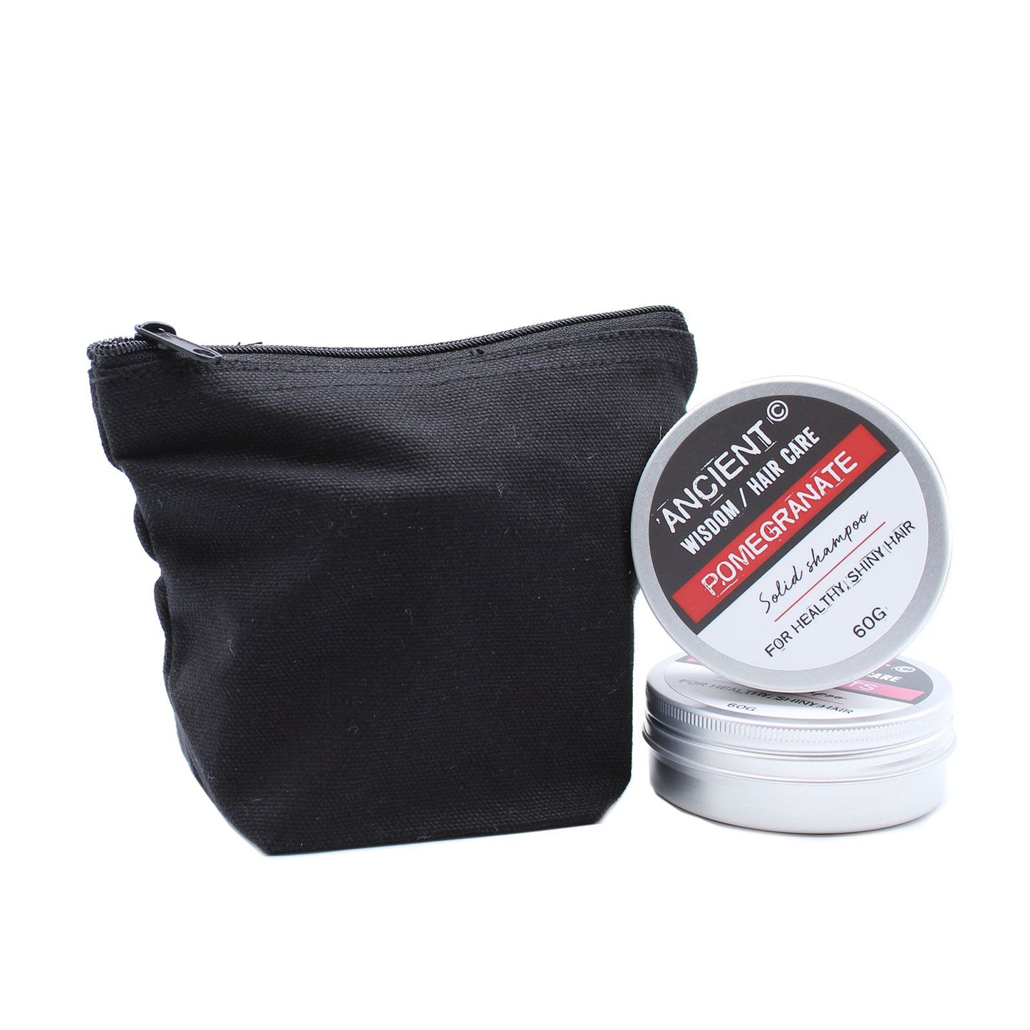 Neceser de algodón negro 10 oz - Mini bolso