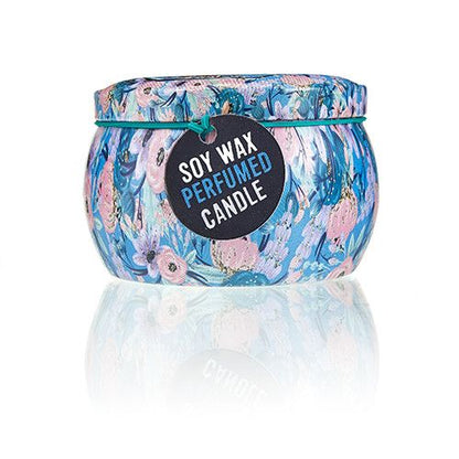 Bougie artistique en étain - Poupées russes - Poupée bleue