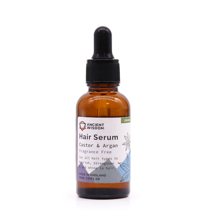 Organic Hair Serum 30ml - Fragrance-Free