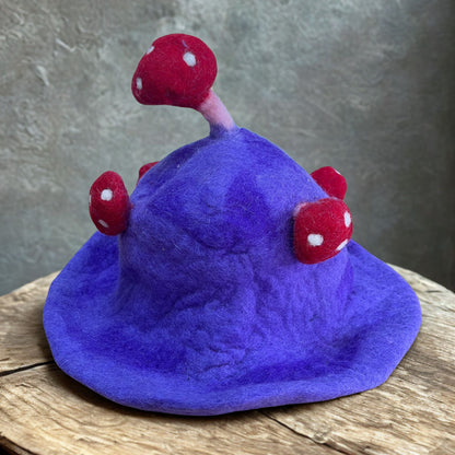 Felt Mushroom Hat - Dreamy Purple Mist