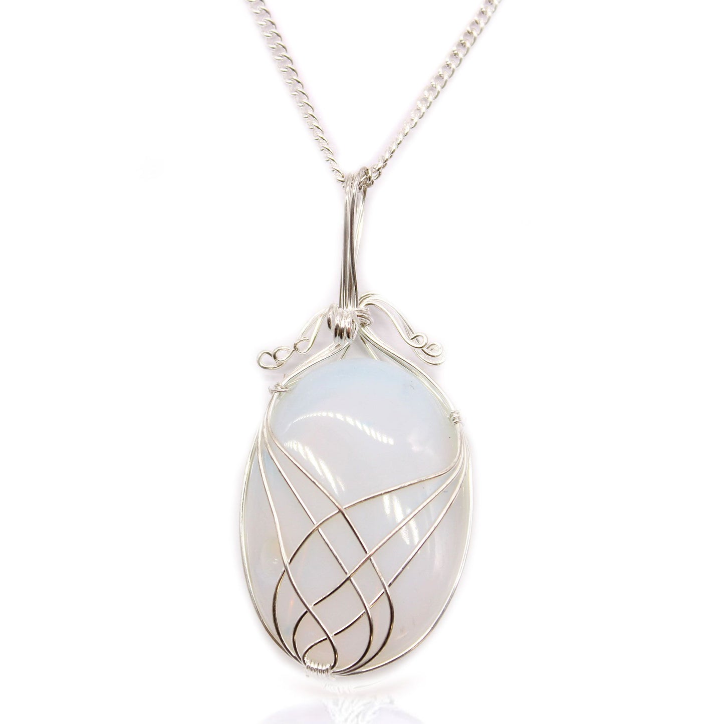 Cascade Wrap Necklace - Raw Opalite