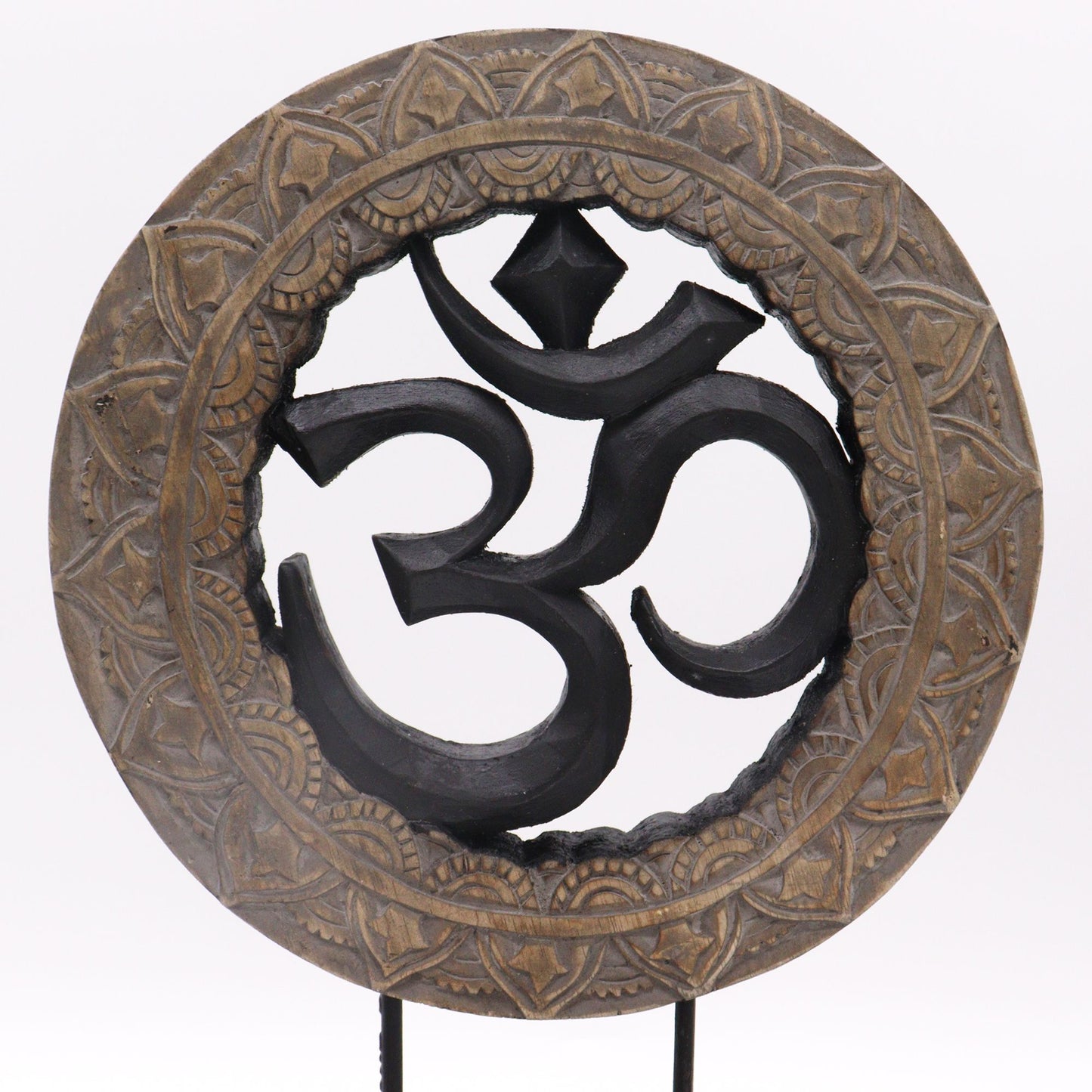 Buddha Feng Shui Set - Om - Gray and Black