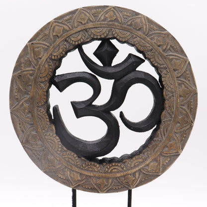 Buddha Feng Shui Set - Om - Gray and Black