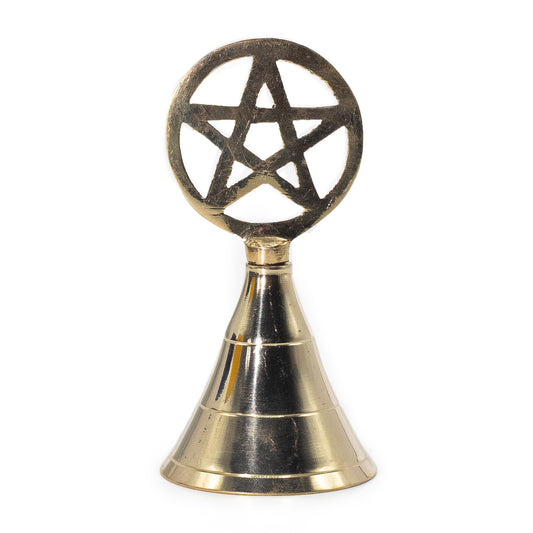 Brass altar bell - Pentagram