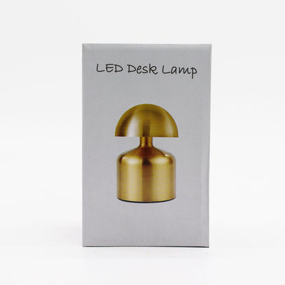 Lámpara táctil - Champiñón plano bronce - USB (C) - Recargable (400 vatios)