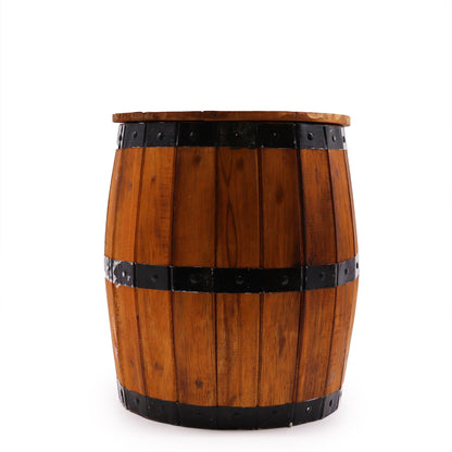 Beer Barrel Stool and Umbrella Stand - Natural