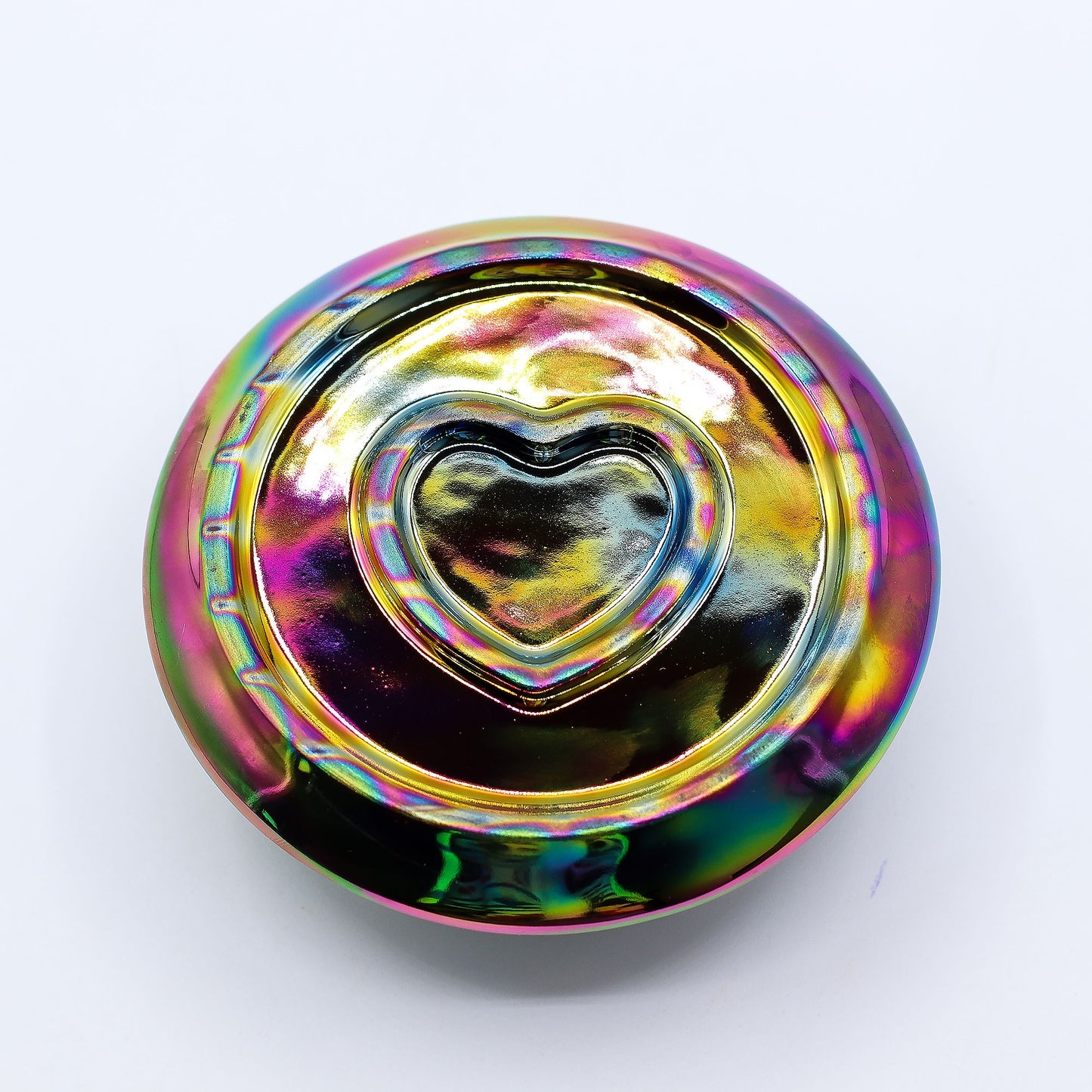 Ceramic holder for Palo Santo and Incense - Mandala - Metallic Rainbow