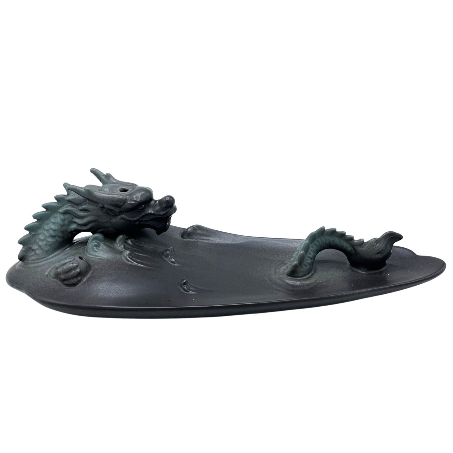 Backflow Incense Burner - Dragon in Pool with Amazing Details