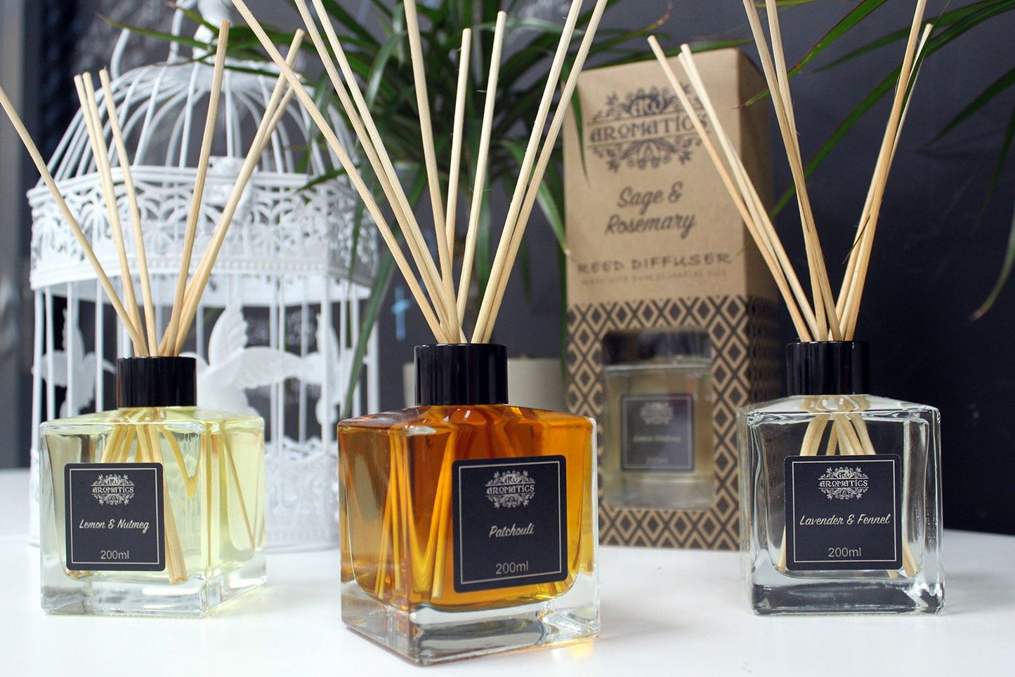 Reed Diffuser with Essential Oils - Ylang Ylang &amp; Mandarin