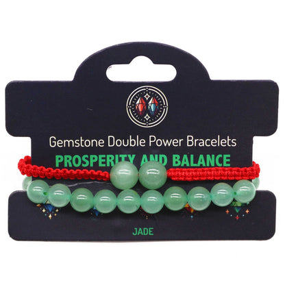 Double Power Gemstone Bracelets - Jade