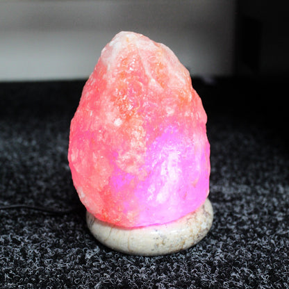 High-quality USB natural salt lamp - 11.5 cm (multi)