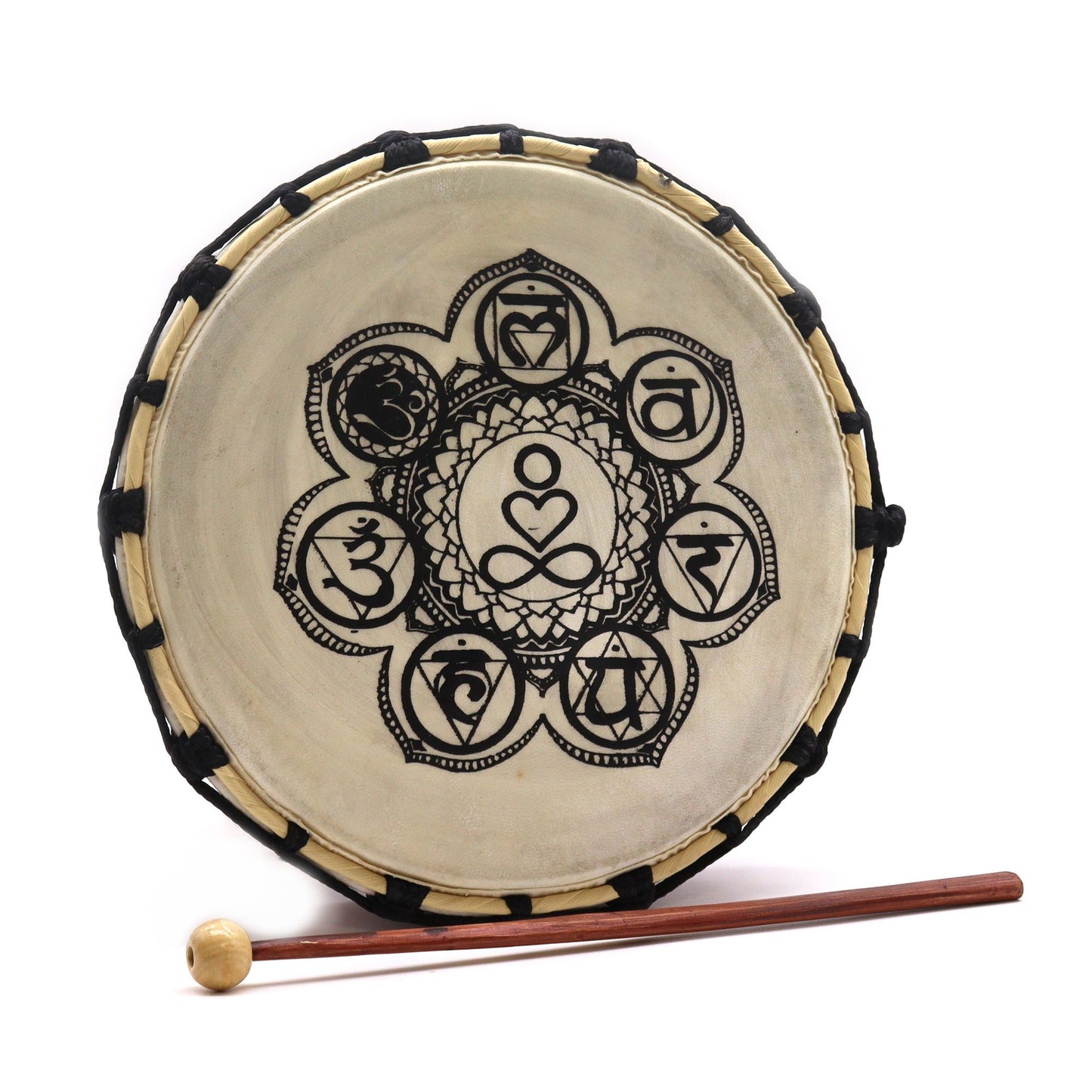 Chakra Shamanic Drum with Mallet - 25cm