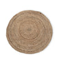 Alfombra redonda de yute suave 90 cm