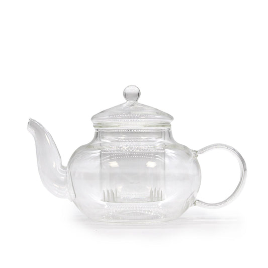 Glass teapot with infuser - Round pearl - 400ml