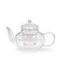 Glass teapot with infuser - Round pearl - 400ml
