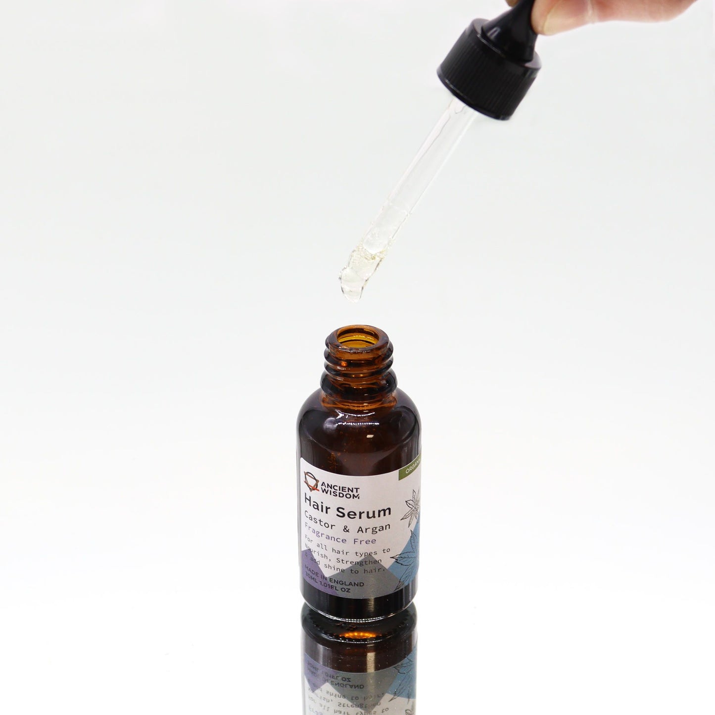 Organic Hair Serum 30ml - Fragrance-Free