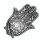 Polished Aluminum Hamsa Incense Holder 14cm