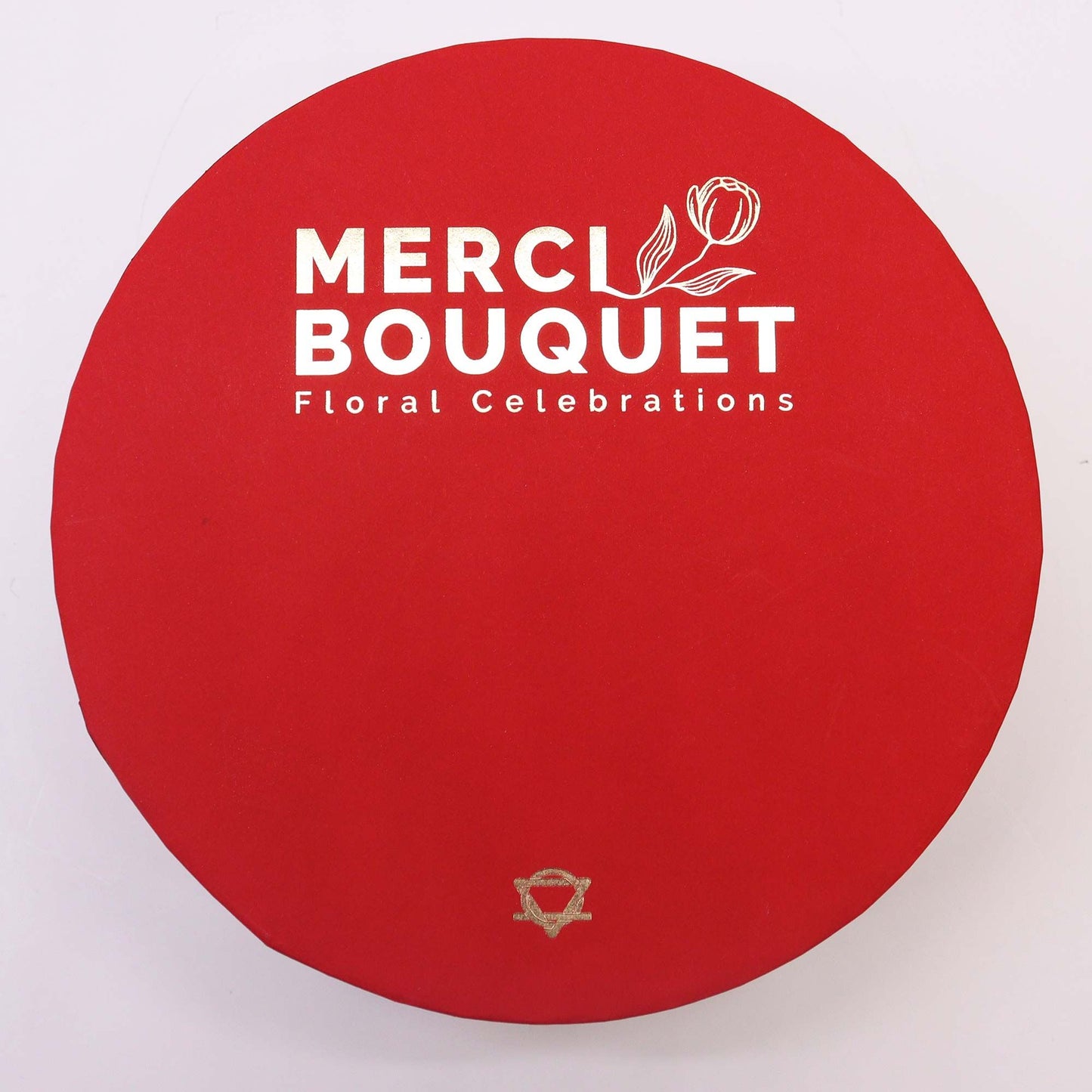 Caja Redonda flores - Rosas Vintage