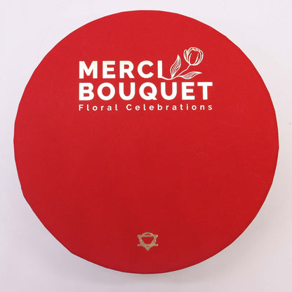 Caja Redonda flores - Rosas Vintage