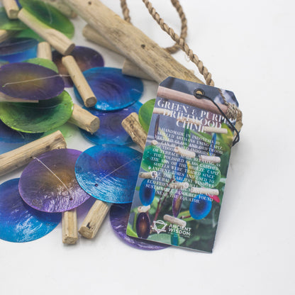 Carillón de madera flotante - Azul