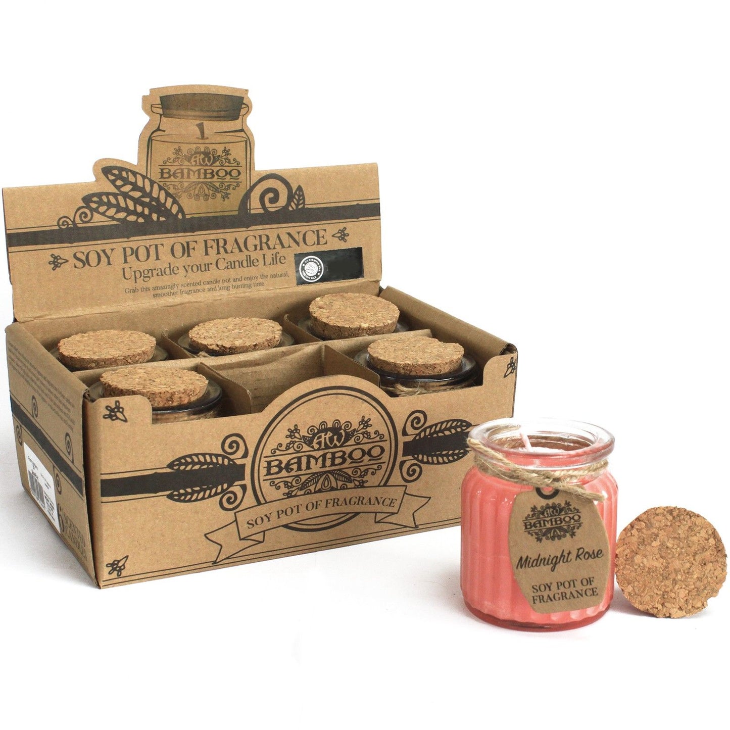 Soy Wax Jar Candle - Pink