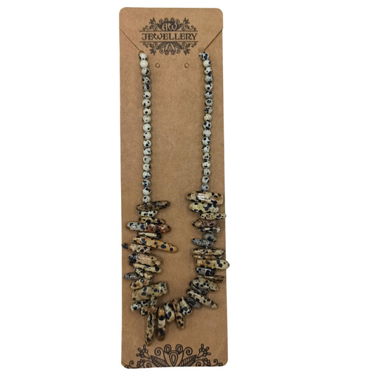 Longstone Gemstone Necklace - Dalmatian Stone