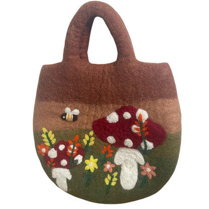 Bolsa de fieltro para jardín de setas - 35 x 27 cm