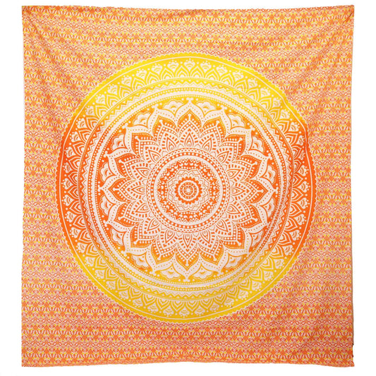 Wall Hanging / Sarong - Mandala - Orange
