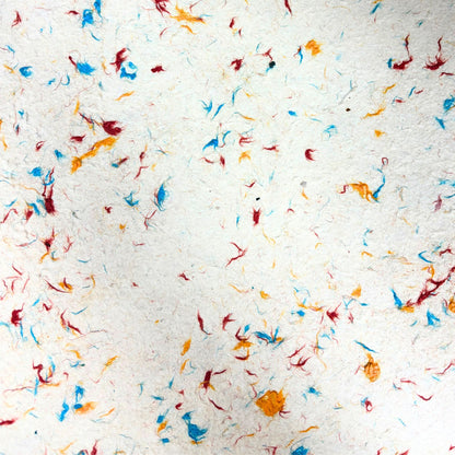 Papier cadeau artisanal Lokta - Mélange de couleurs coton