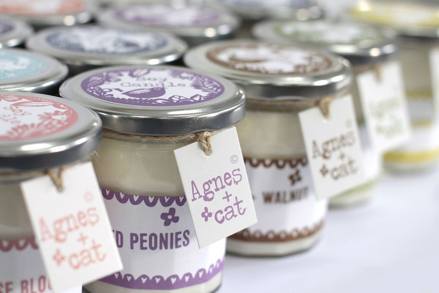 Velas en Bote de Cristal - Fell Berry