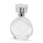 50ml oval bottle, silver spray and glass stopper