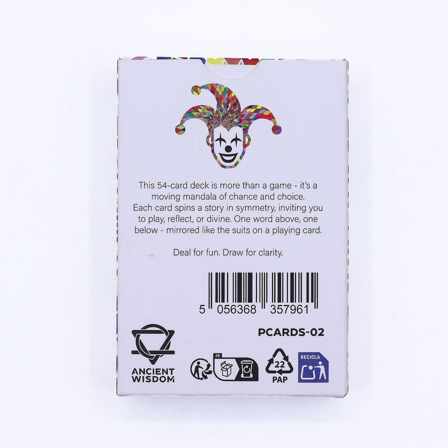 Mandala para jugar y Cartas de Oráculo – Simetría caleidoscópica