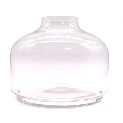 Extra-Large Dark Tung Wood Terrium with Ball Lid - 23x23cm