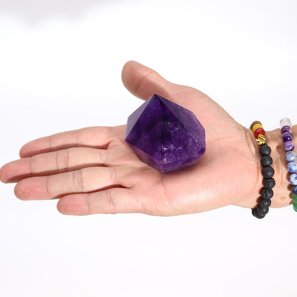 Deep Colored Amethyst Pointed Stones - Medium (approx. 5.5-6.5 cm)