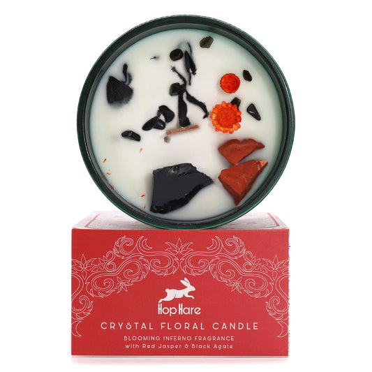 Hop Hare Crystal Magic Flower Candle - Demon