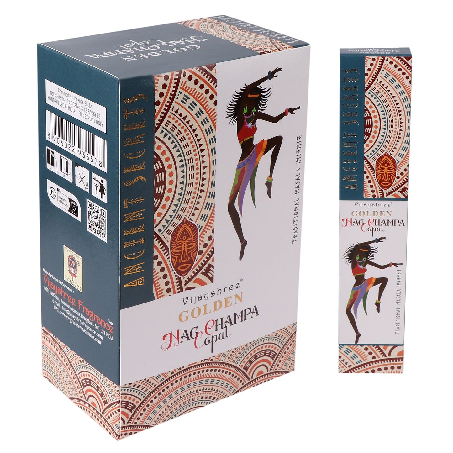 15 g de copal doré et de nag champa