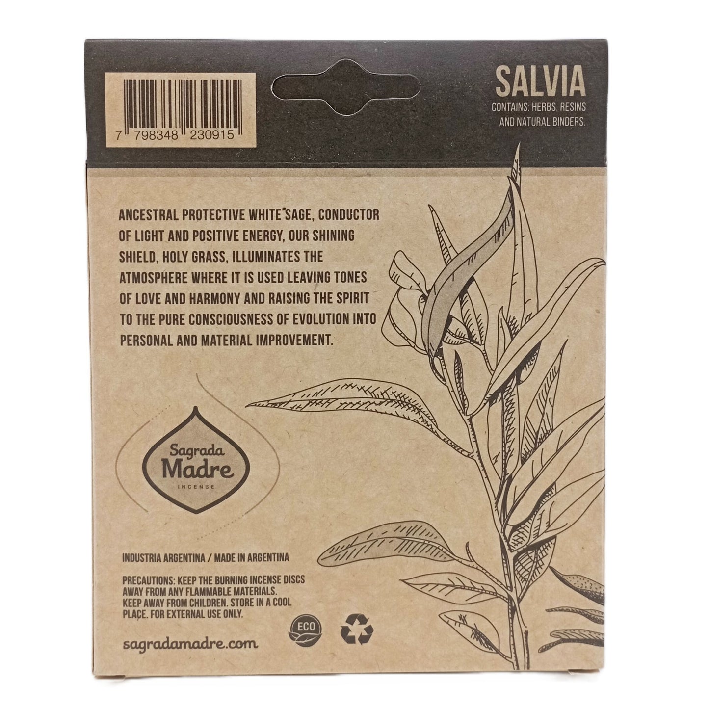Resin Incense Tablets X 4 White Sage