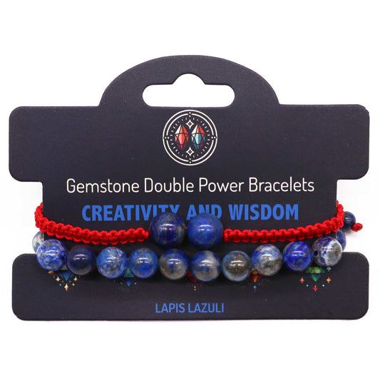 Double Power Gemstone Bracelets - Sodalite