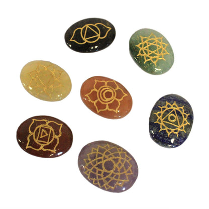 Large Chakra Stones Set (Oval Shape)