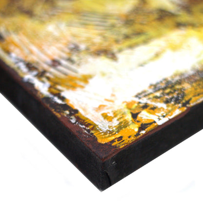 Cuadro de Buda - Detalle de Brocado en Azul