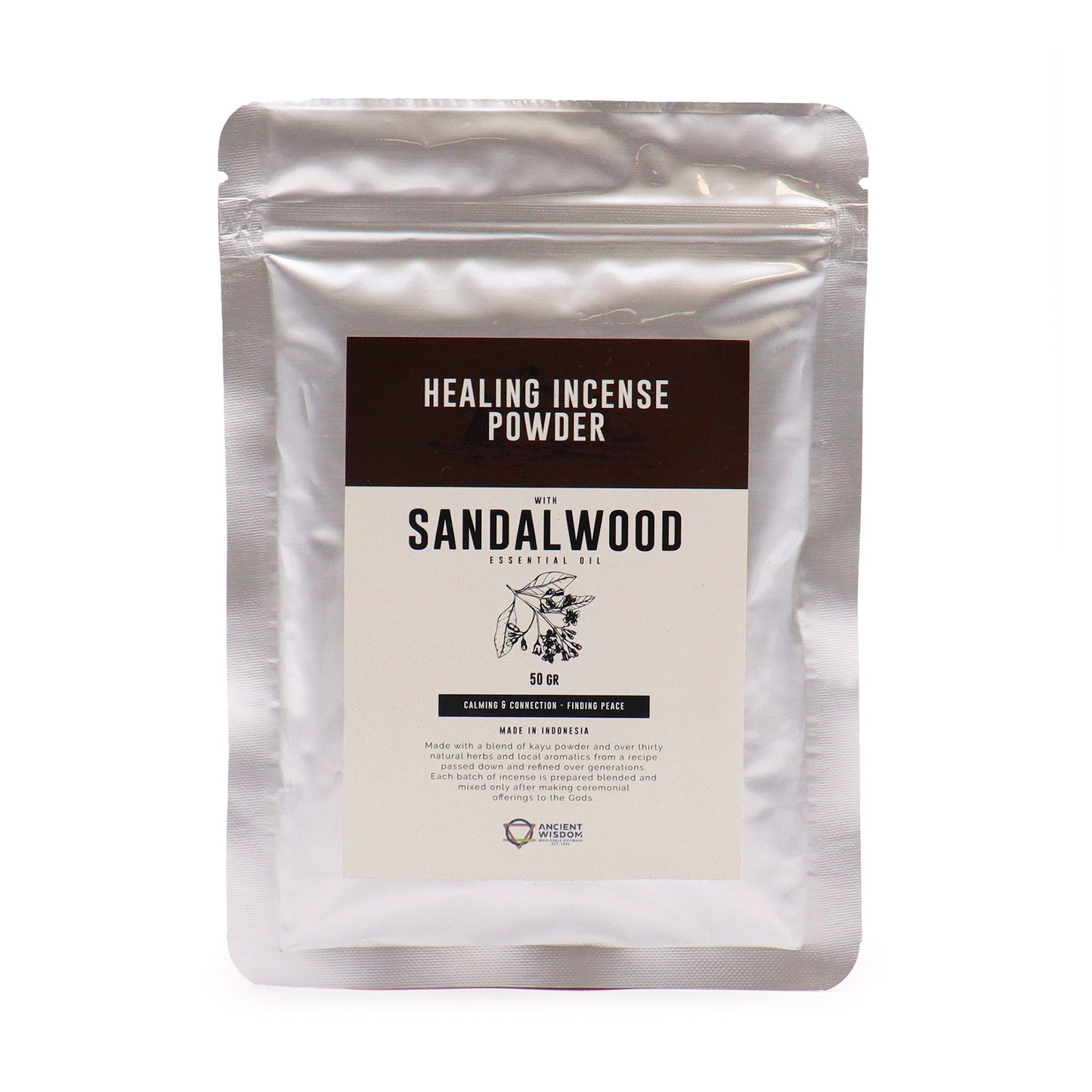 Polvo de Incienso Sanador - Sándalo 50 g